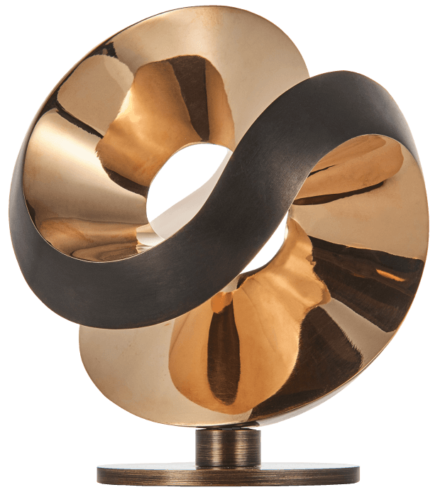 Aqua One Polished, Dark Patina