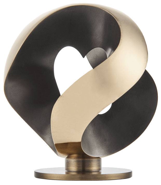 Heart Dark Patina, Polished