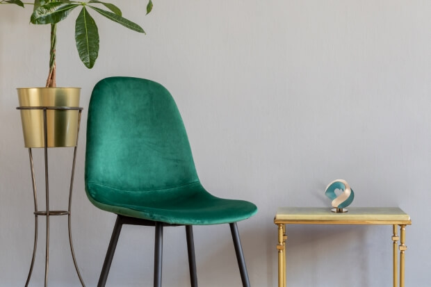 Heart Green Patina, Polished, Small